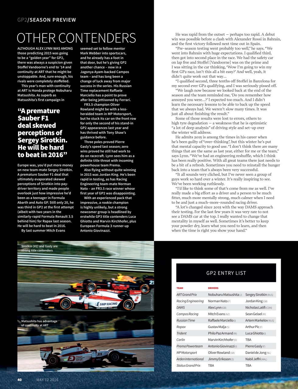 Autosport Preview Pages