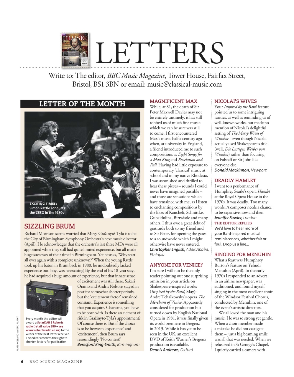 BBC Music Magazine Preview Pages