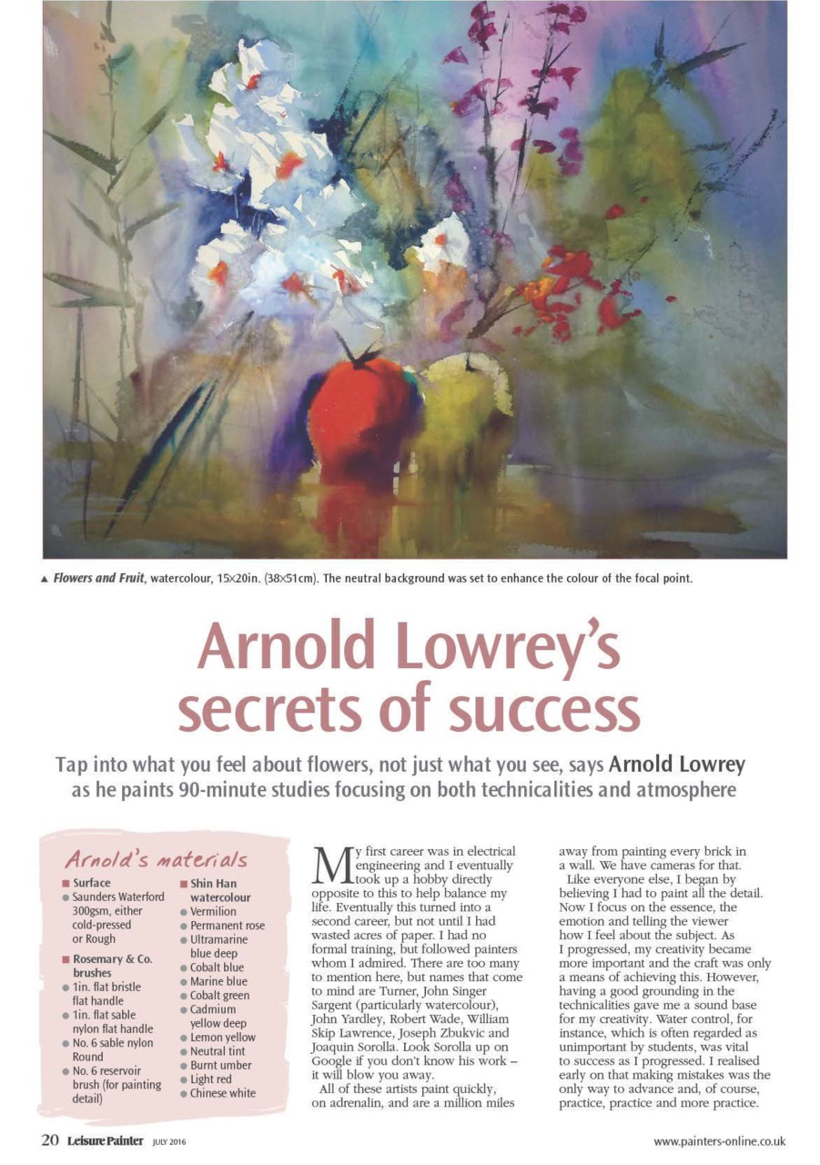 Leisure Painter & The Artist Preview Pages