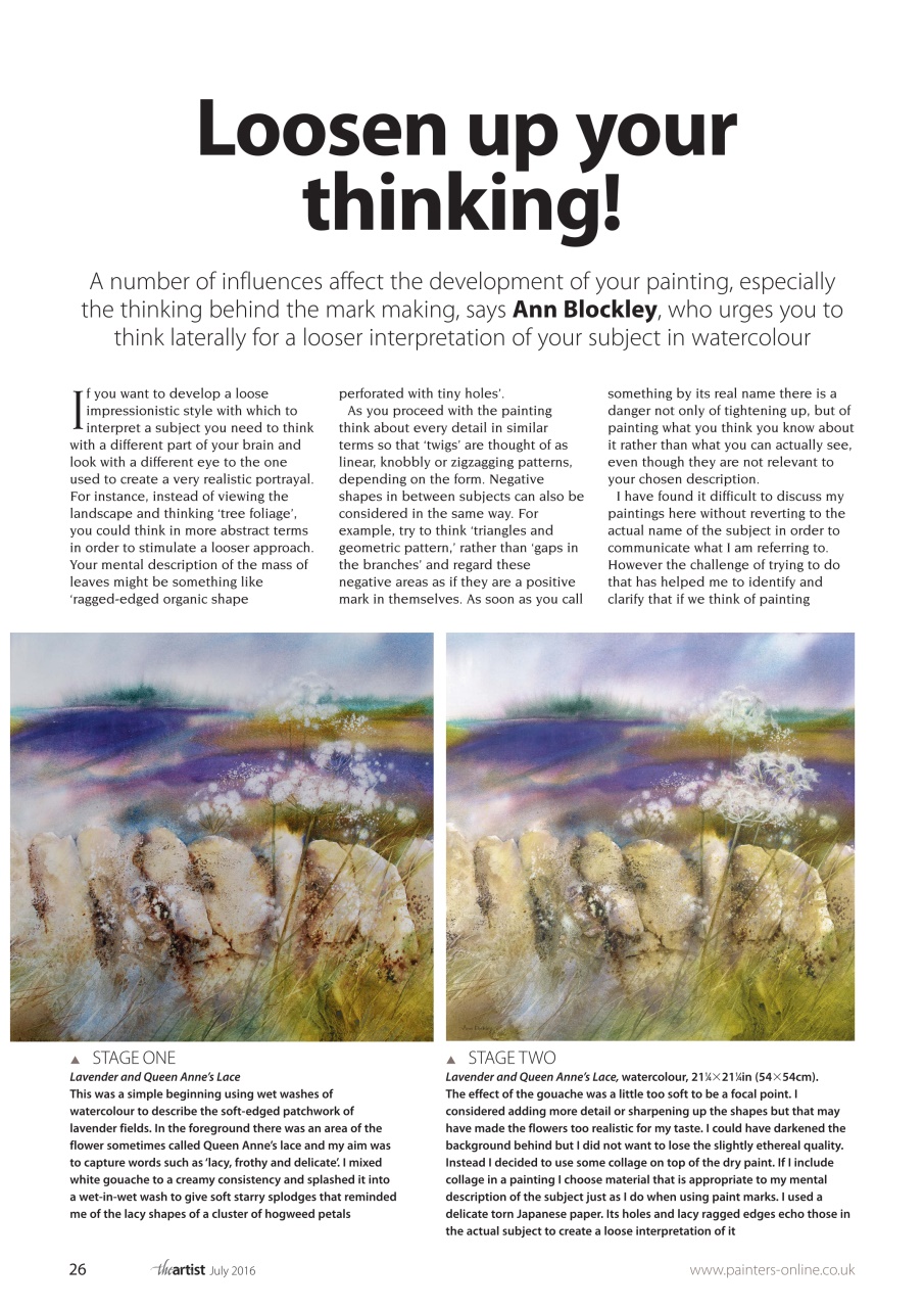 The Artist Preview Pages