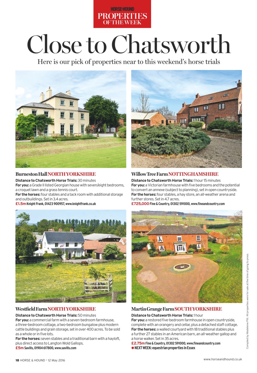 Horse & Hound Preview Pages