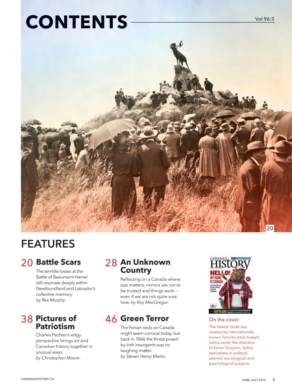 Canada's History Preview Pages