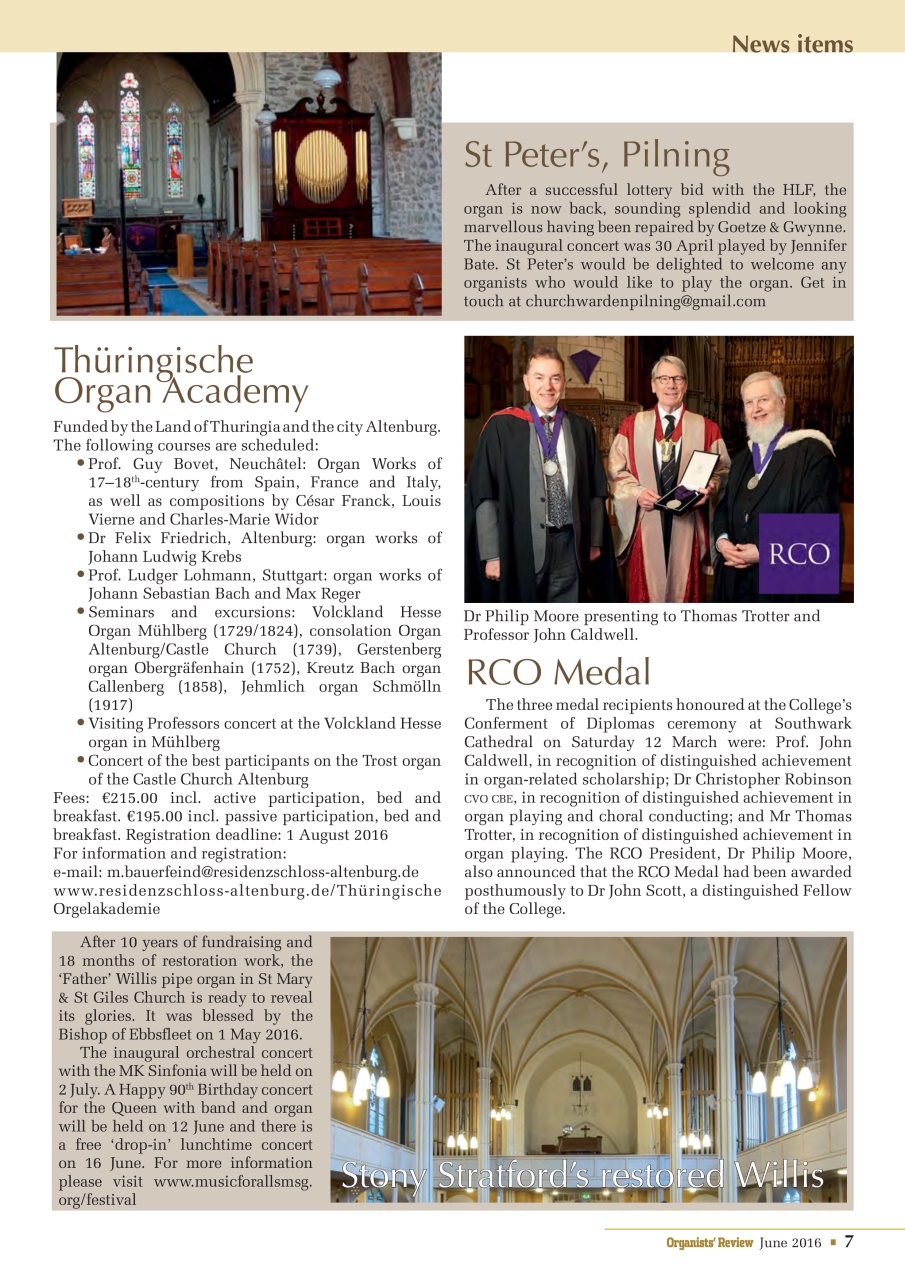 Organists' Review Preview Pages