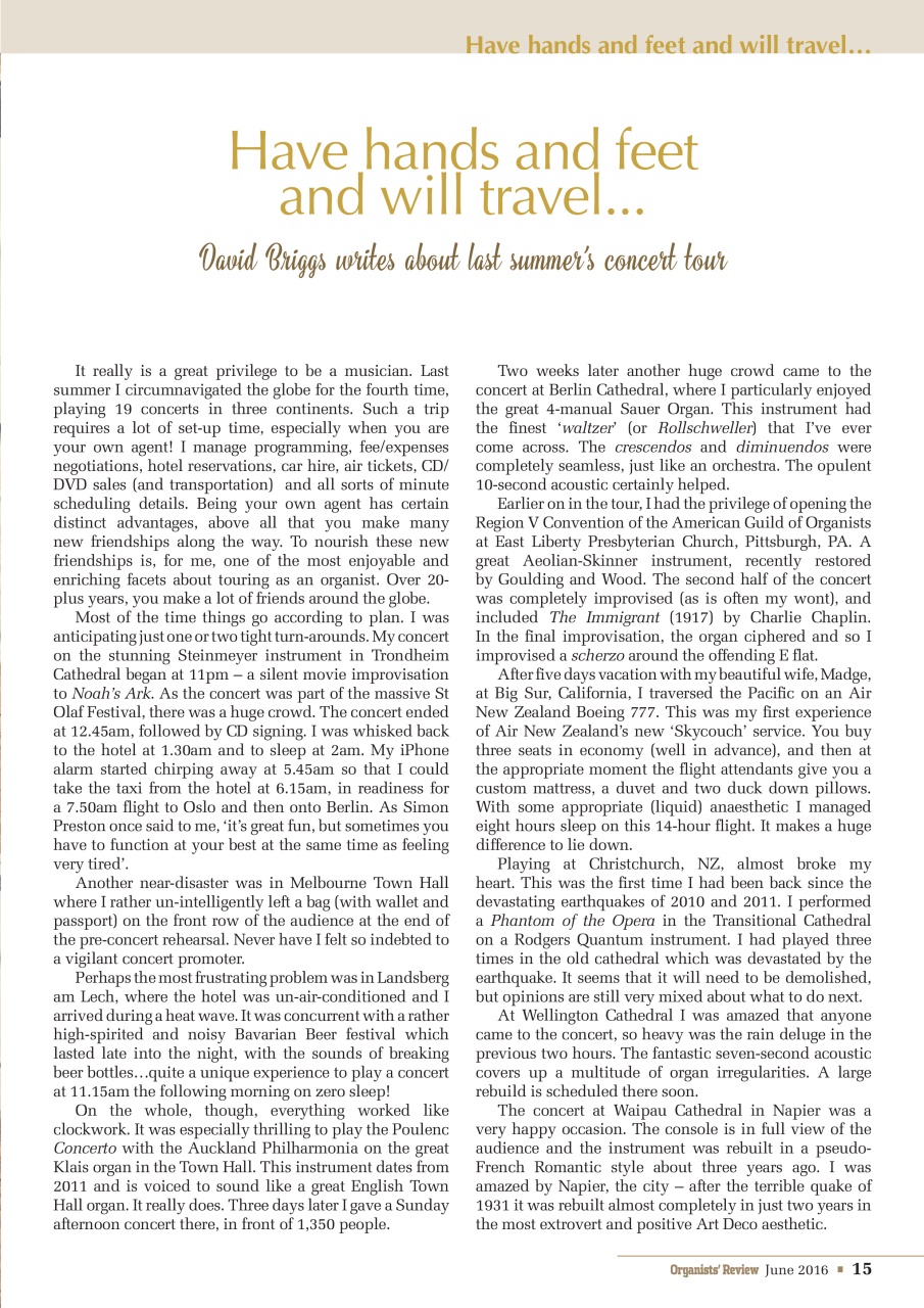 Organists' Review Preview Pages