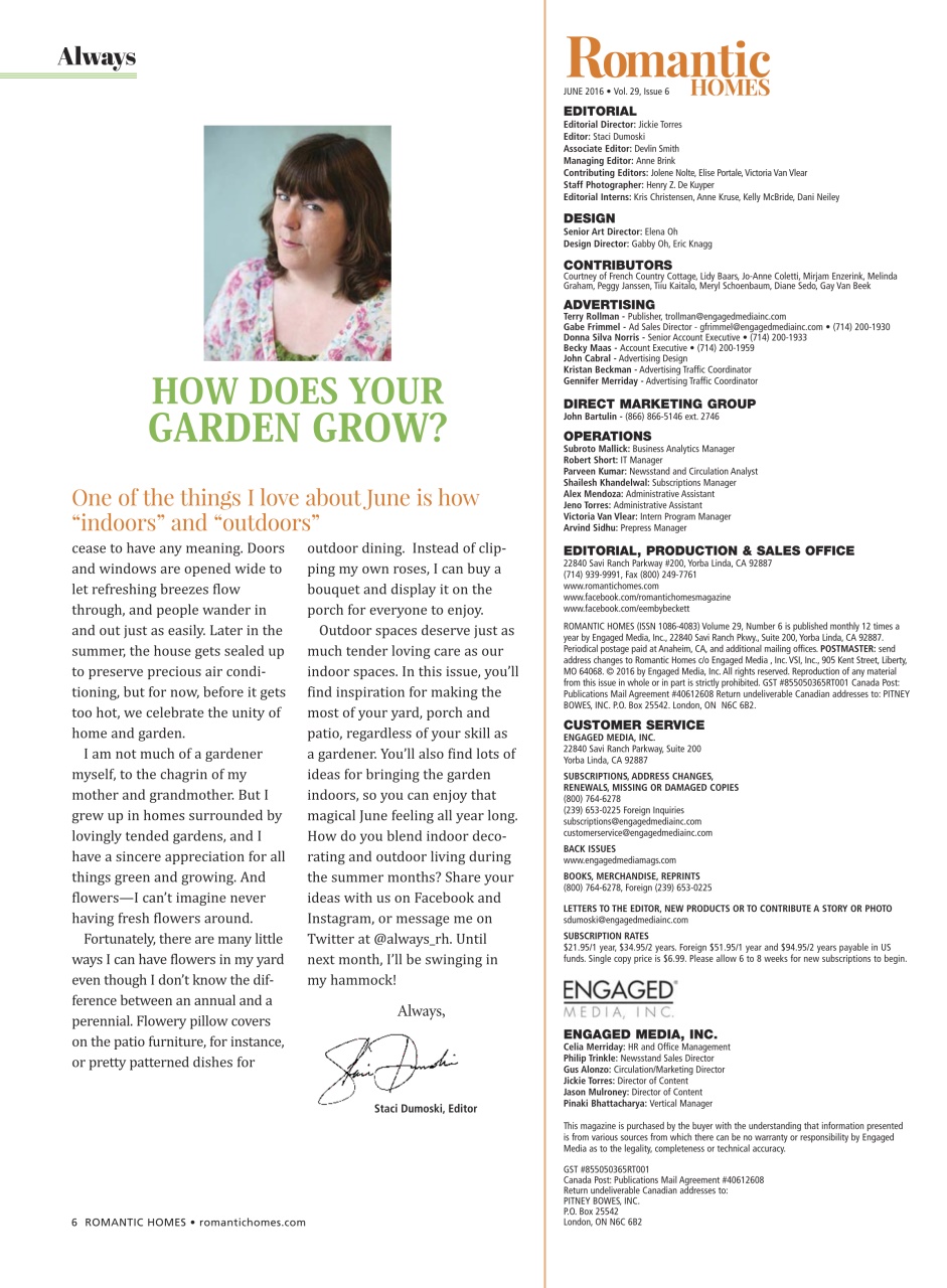 Romantic Homes Preview Pages