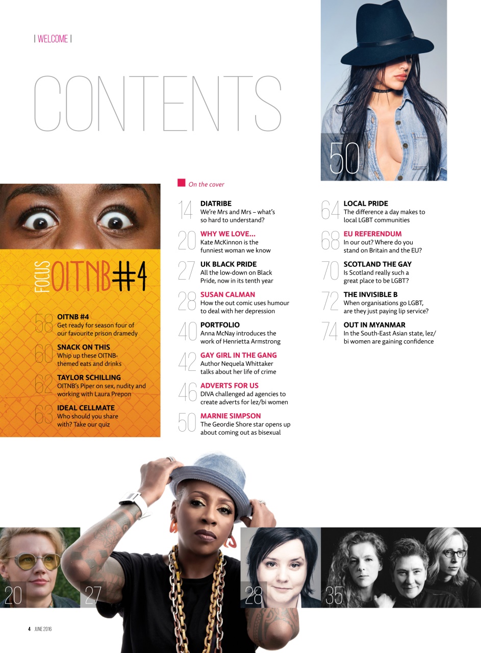 DIVA Magazine Preview Pages