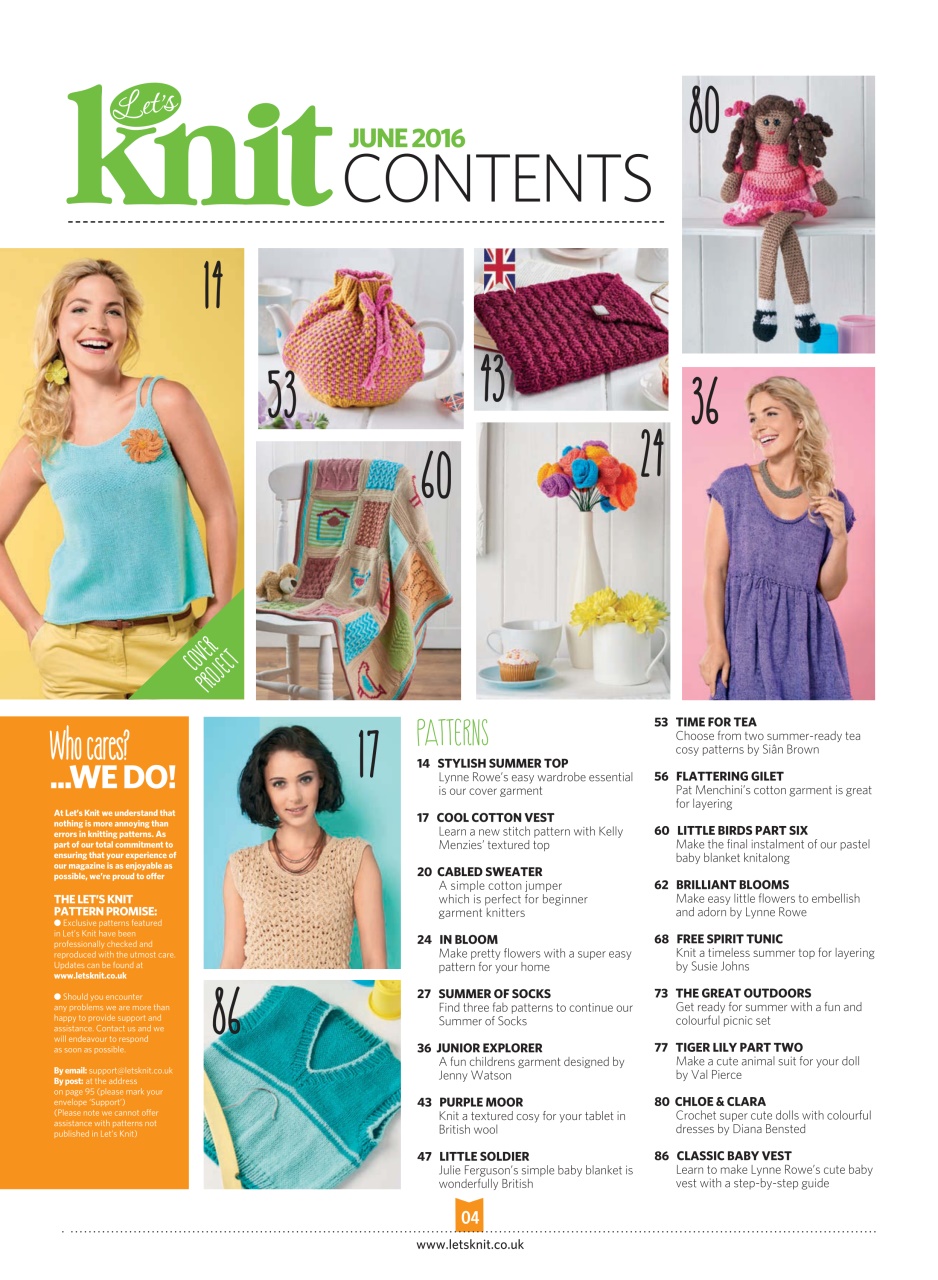 Let's Knit Preview Pages