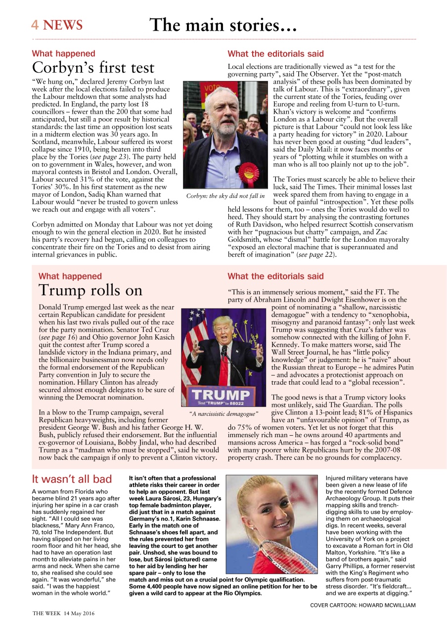 The Week Preview Pages