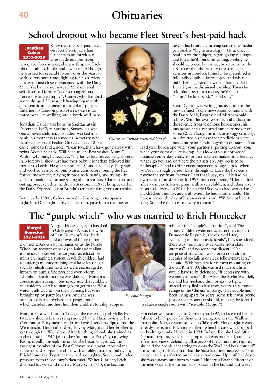 The Week Preview Pages