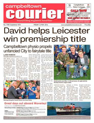 Campbeltown Courier issue 13th May 2016
