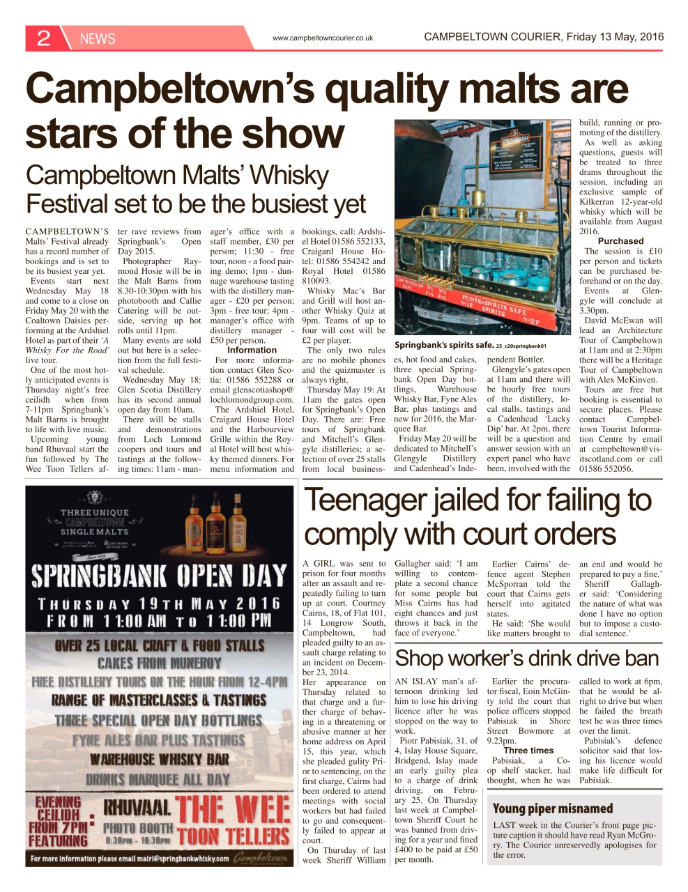 Campbeltown Courier Preview Pages