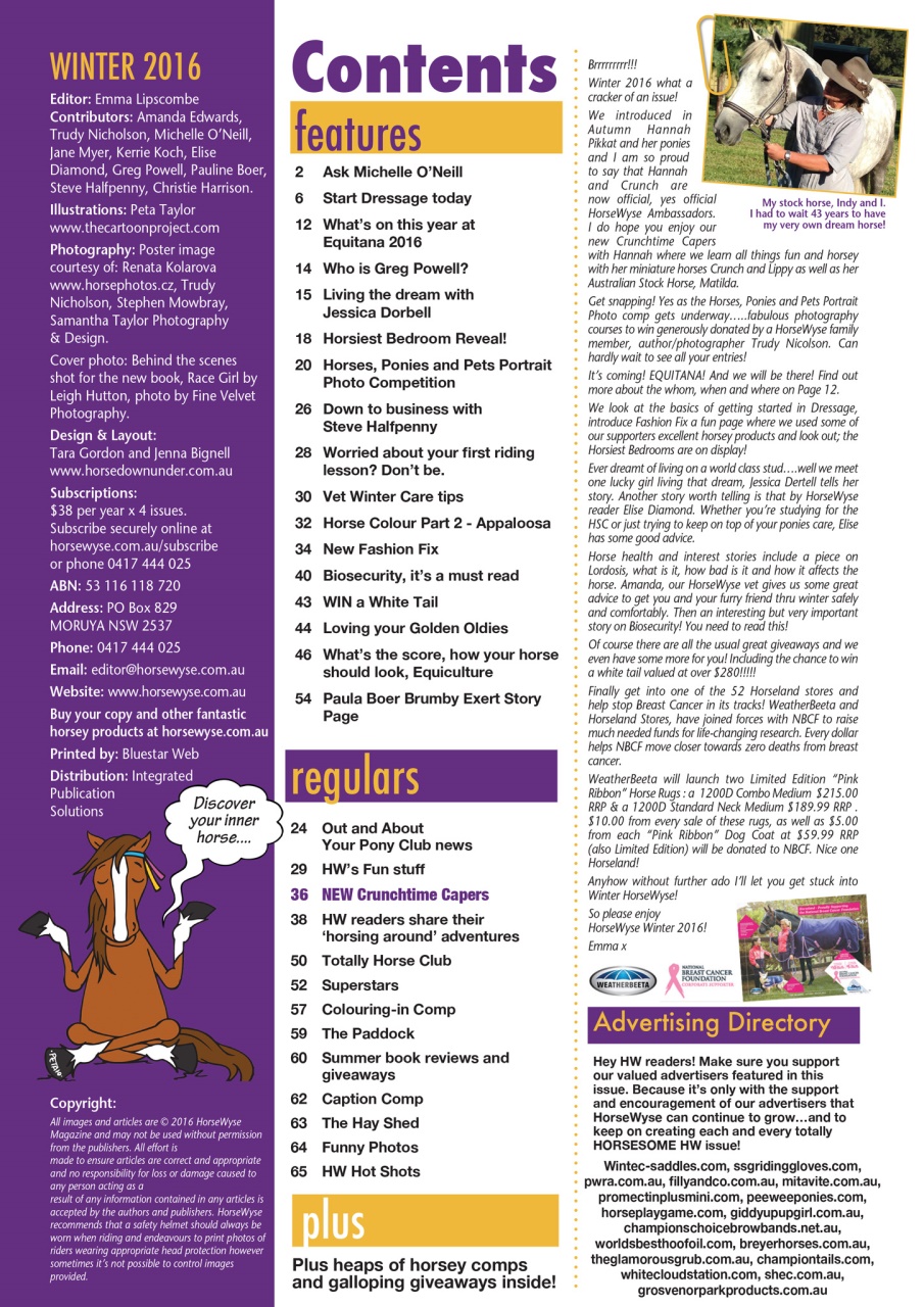 HorseWyse Magazine Preview Pages
