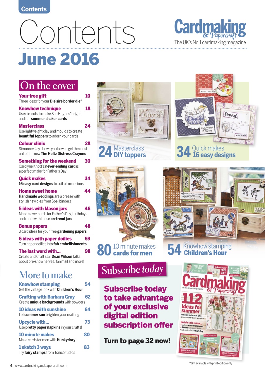 Cardmaking & Papercraft Preview Pages