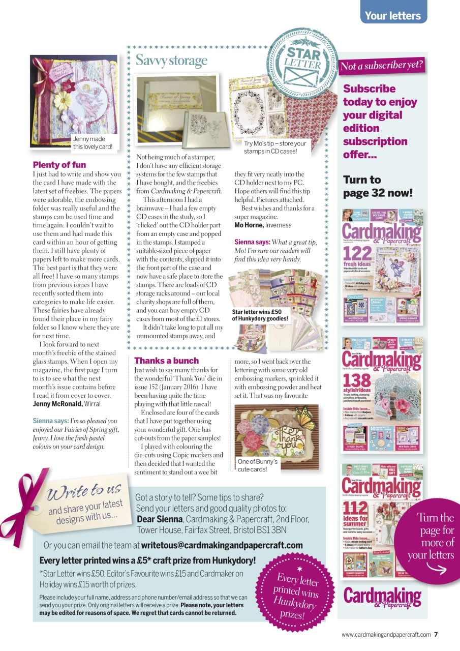 Cardmaking & Papercraft Preview Pages