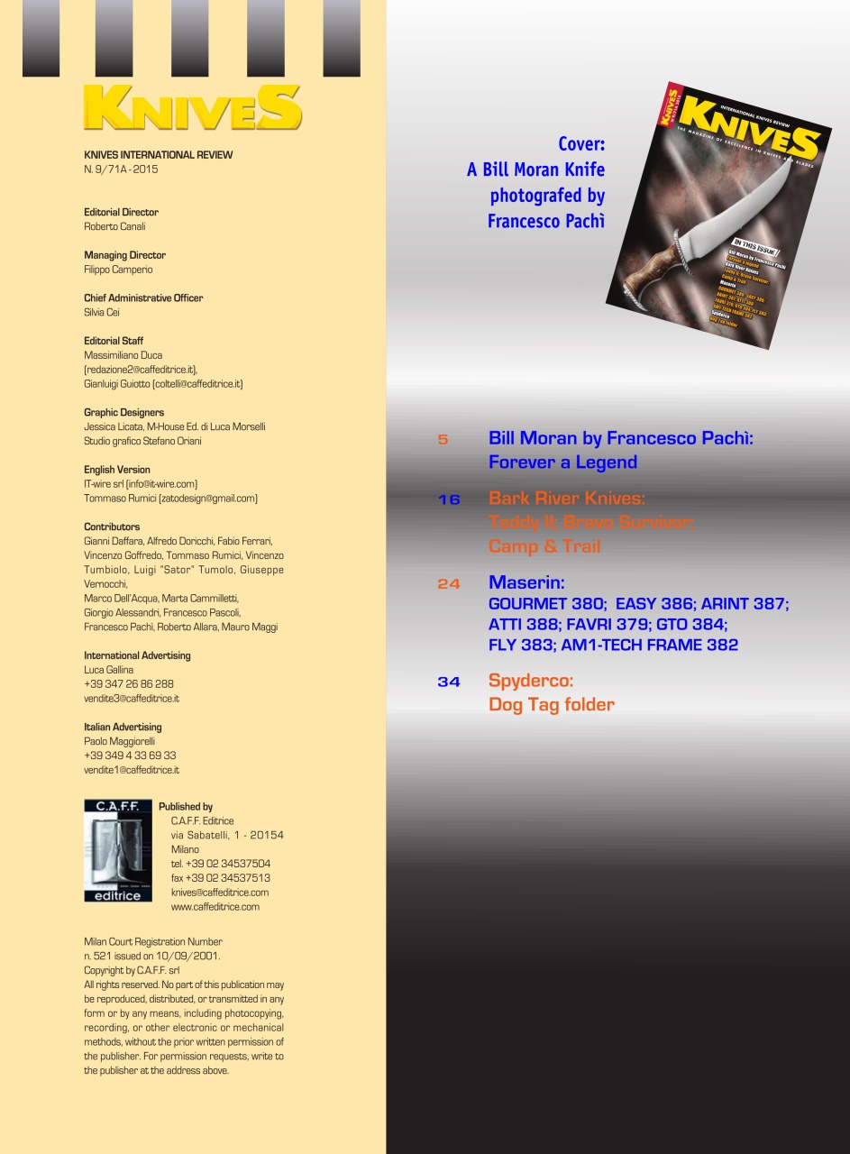 KNIVES INTERNATIONAL Preview Pages