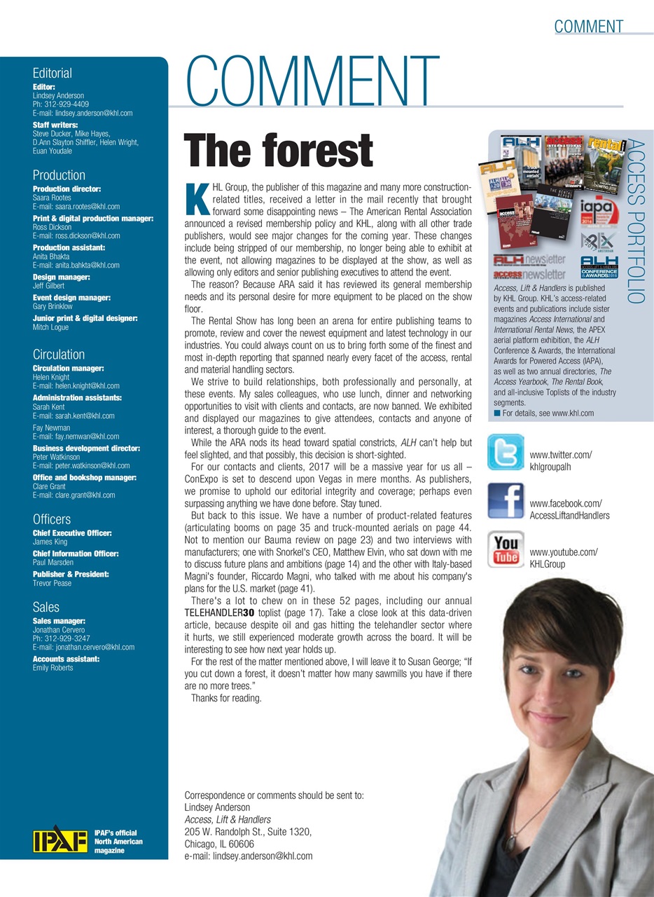 Access, Lift & Handlers Preview Pages