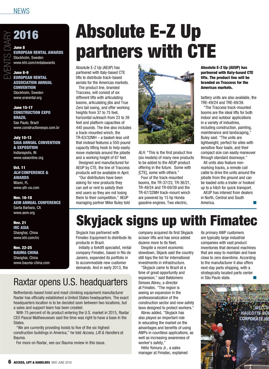 Access, Lift & Handlers Preview Pages