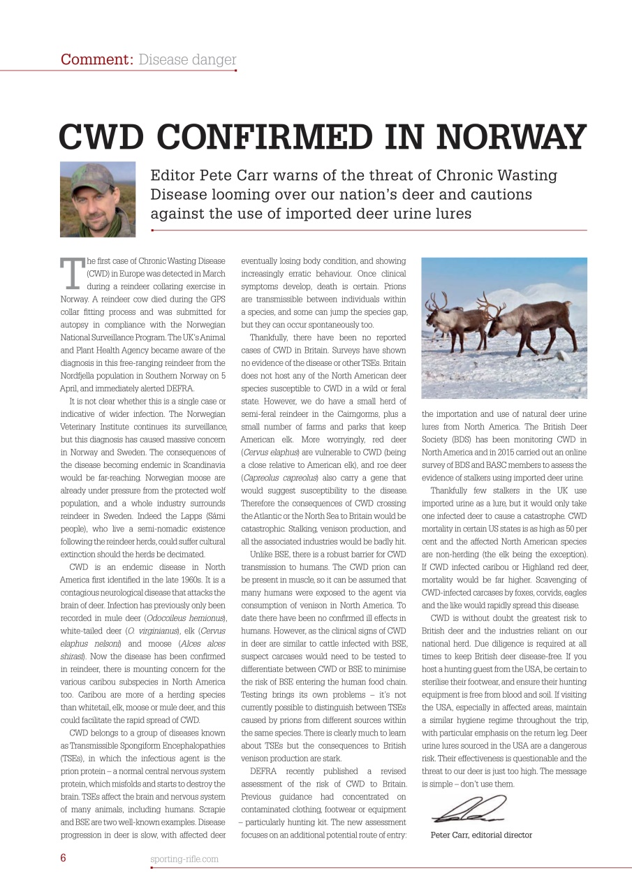 Sporting Rifle Preview Pages