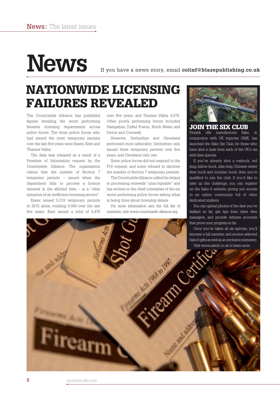 Sporting Rifle Preview Pages