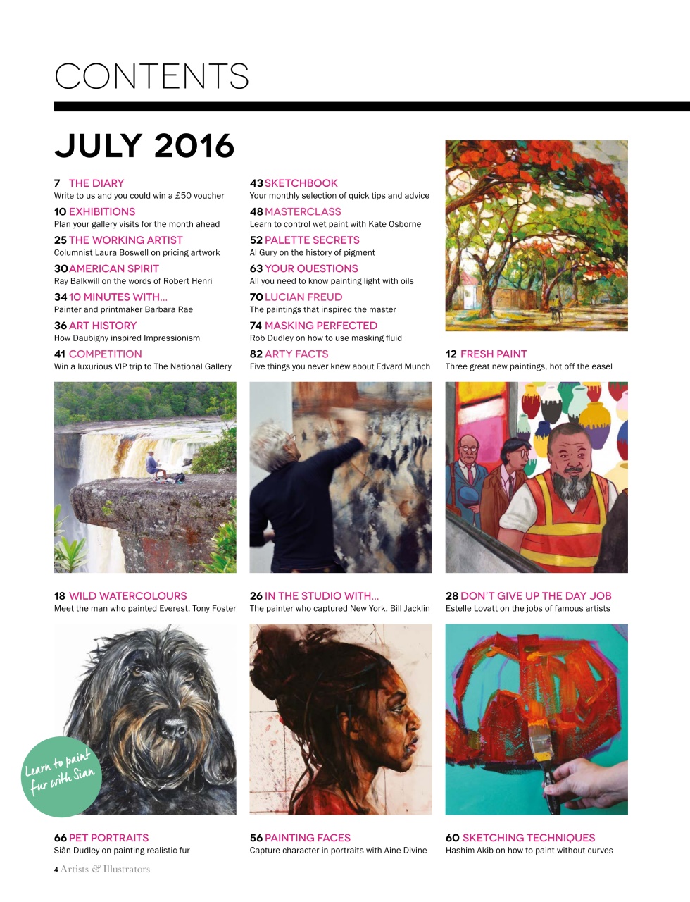 Artists & Illustrators Preview Pages