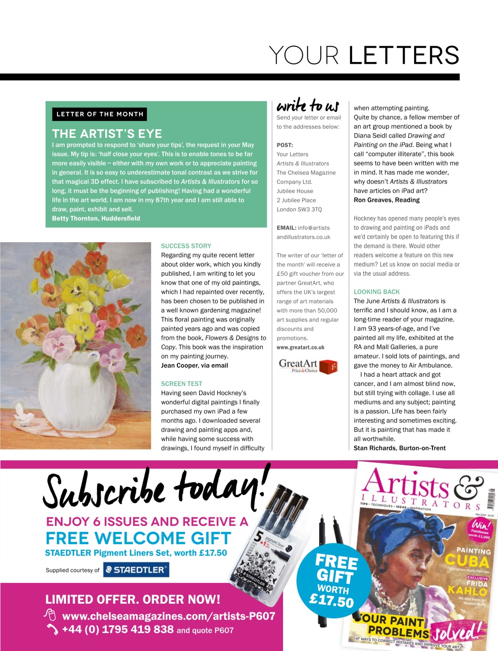 Artists & Illustrators Preview Pages