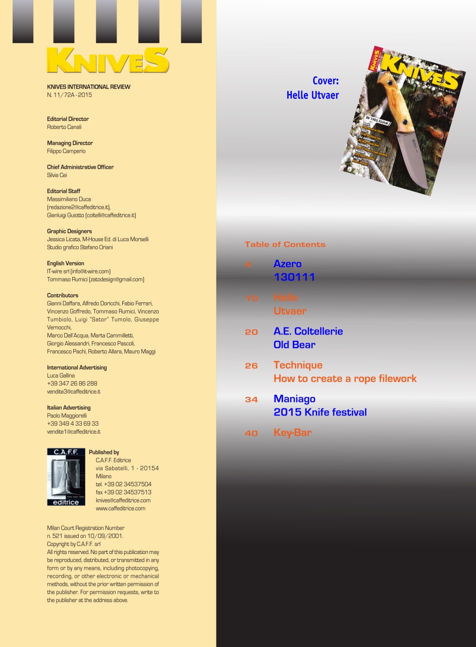 KNIVES INTERNATIONAL Preview Pages