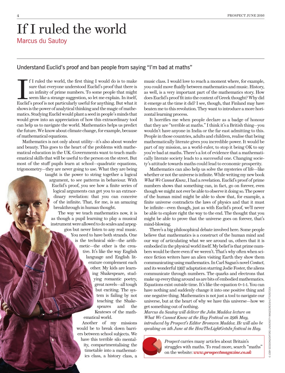 Prospect Magazine Preview Pages