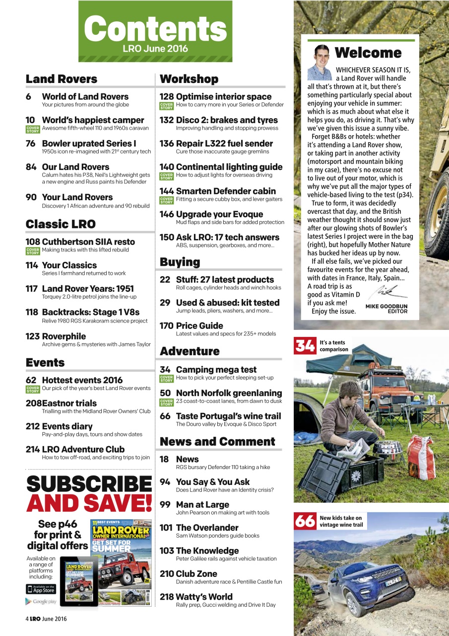 Land Rover Owner Preview Pages