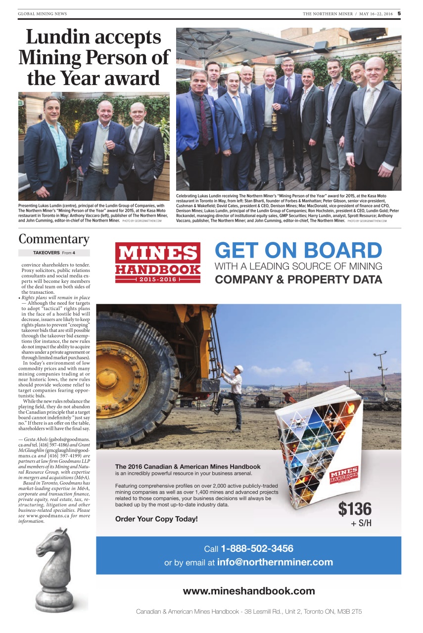 The Northern Miner Preview Pages