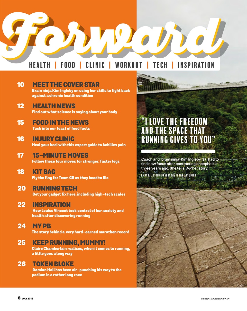 Women’s Running Preview Pages