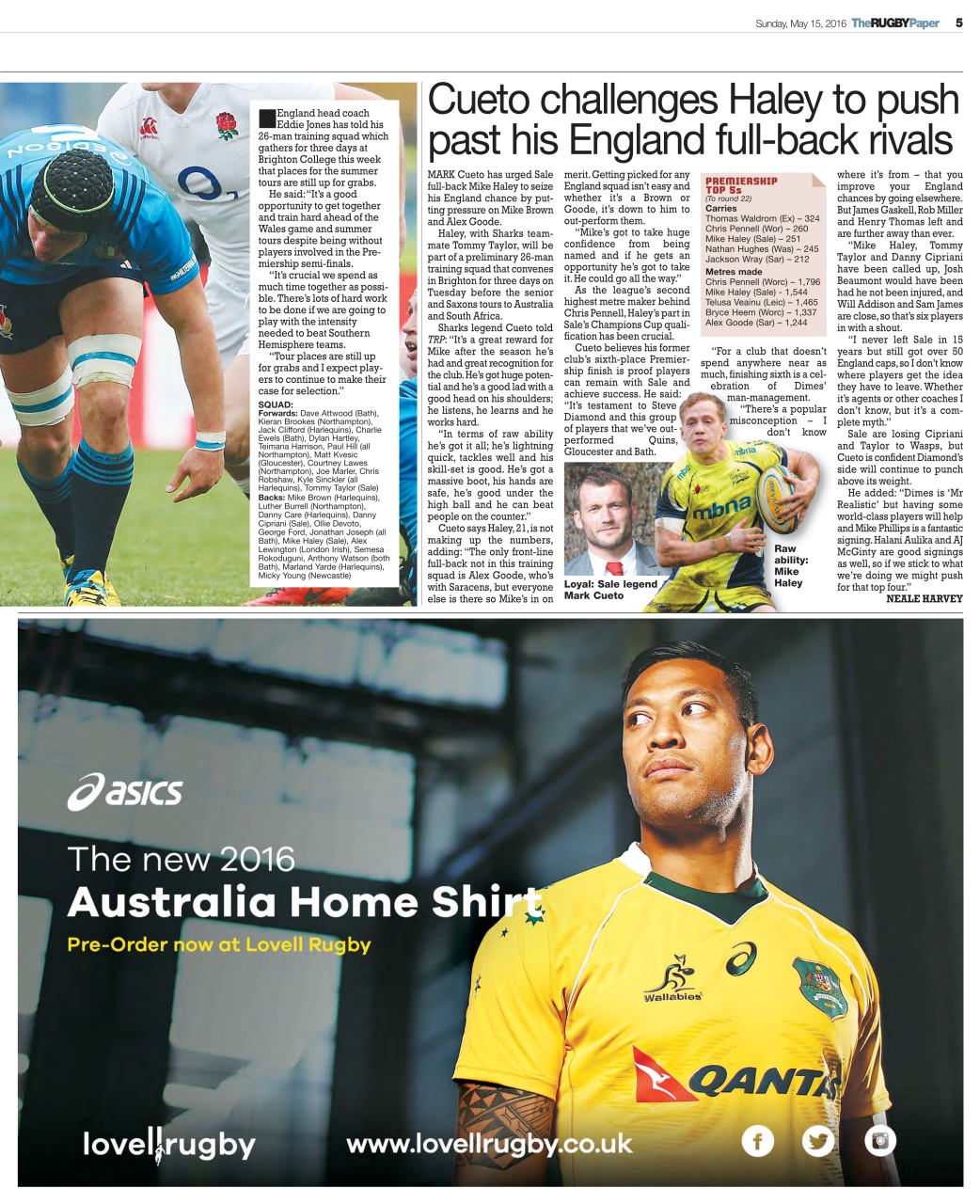 The Rugby Paper Preview Pages