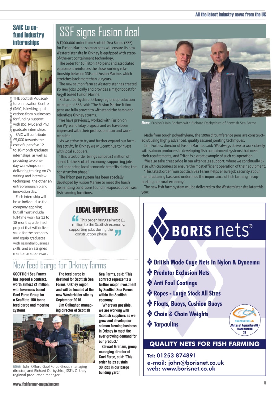 Fish Farmer Magazine Preview Pages