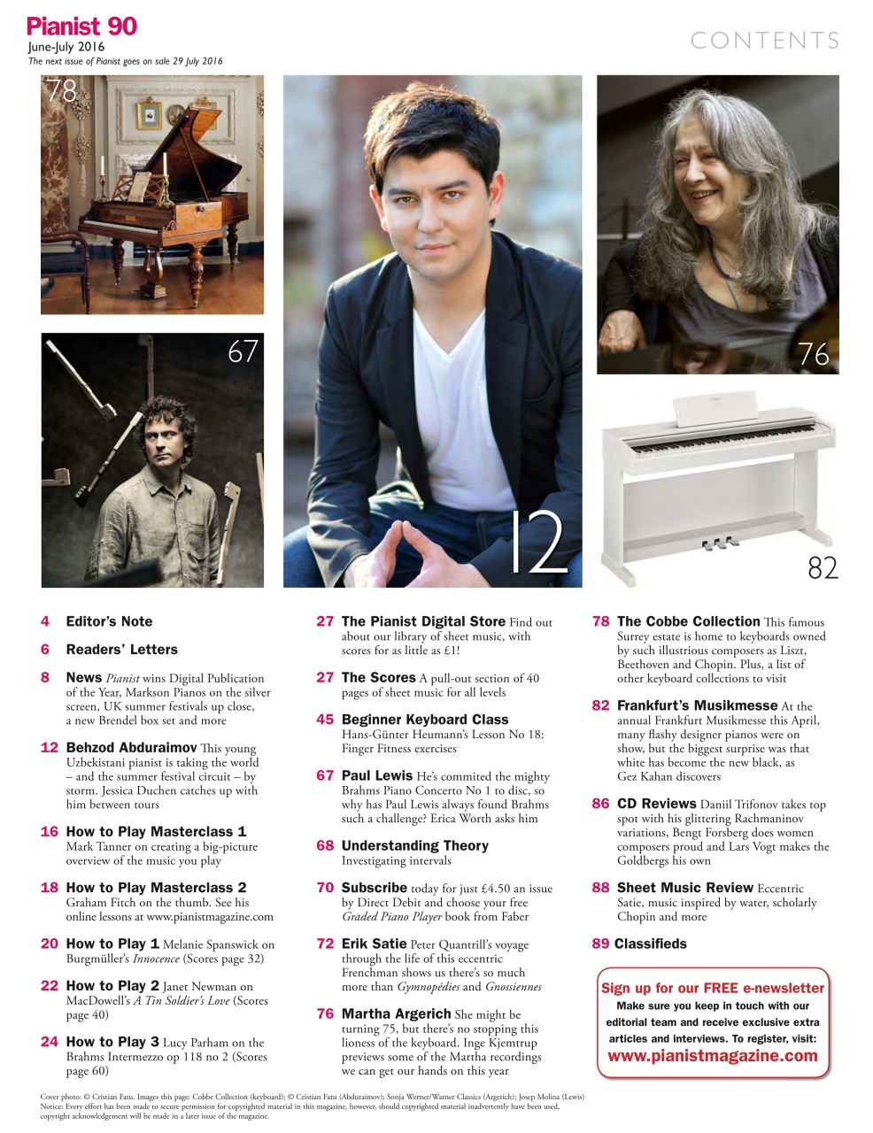 Pianist Preview Pages