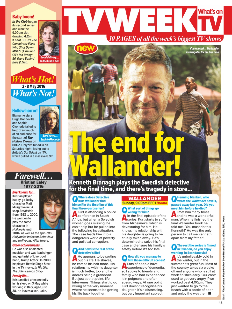 What's on TV Preview Pages