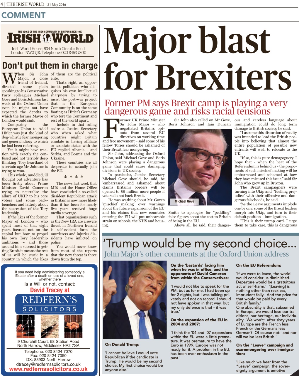 Irish World Preview Pages