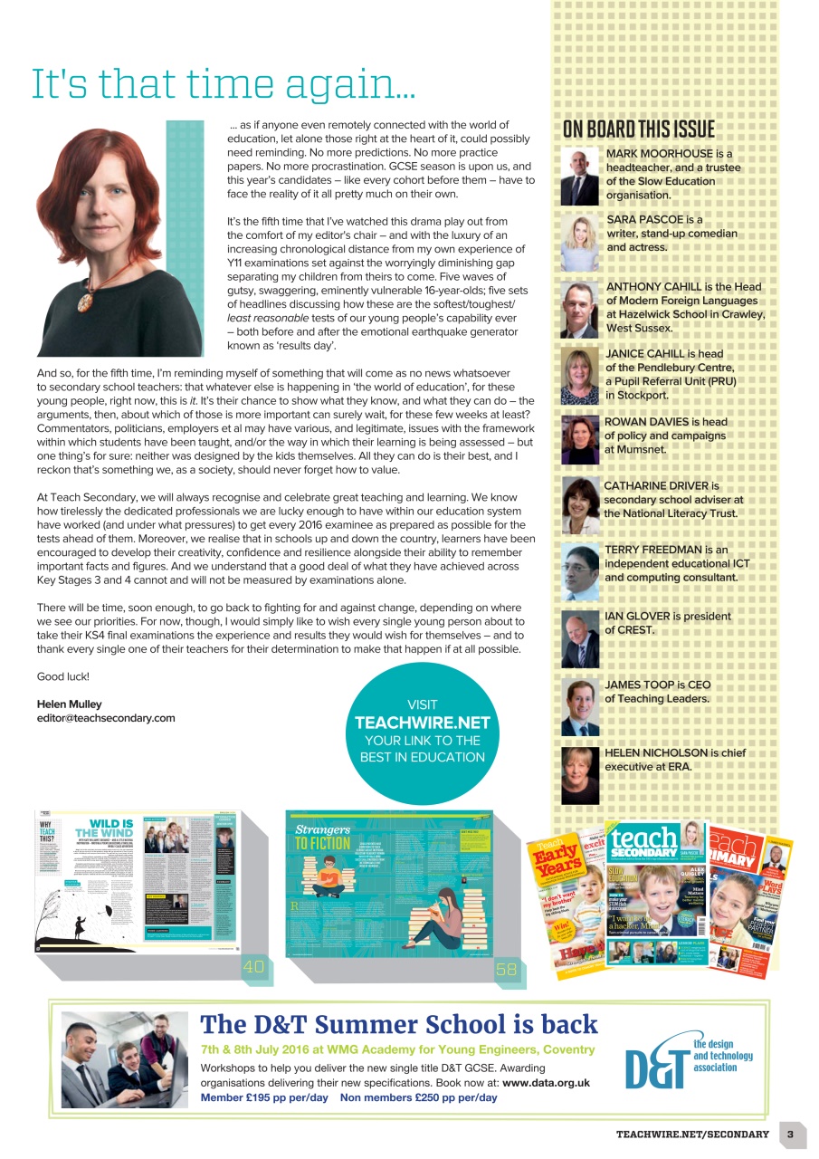 Teach Secondary Preview Pages