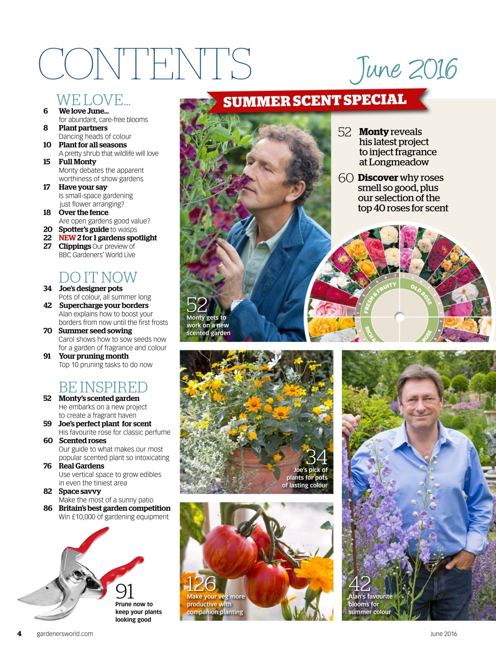 BBC Gardeners’ World Magazine Preview Pages