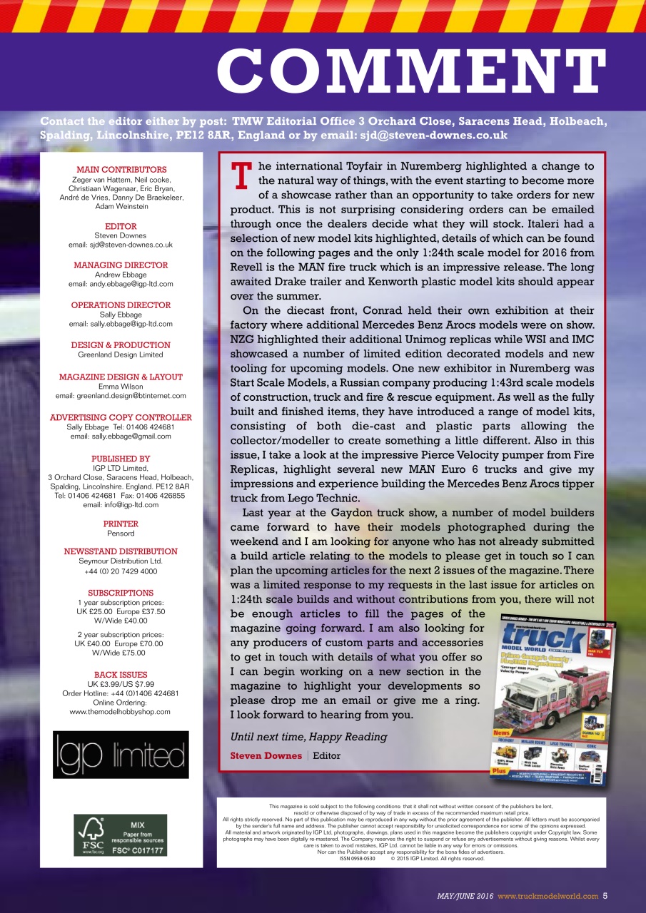 Model Car Truck Motorcycles World Preview Pages