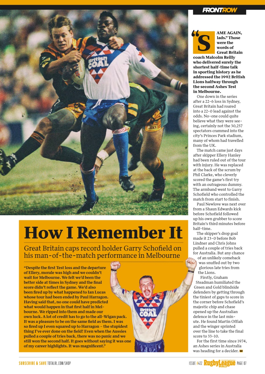 Rugby League World Preview Pages