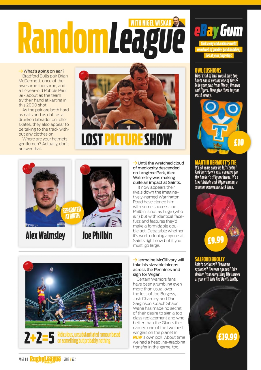 Rugby League World Preview Pages