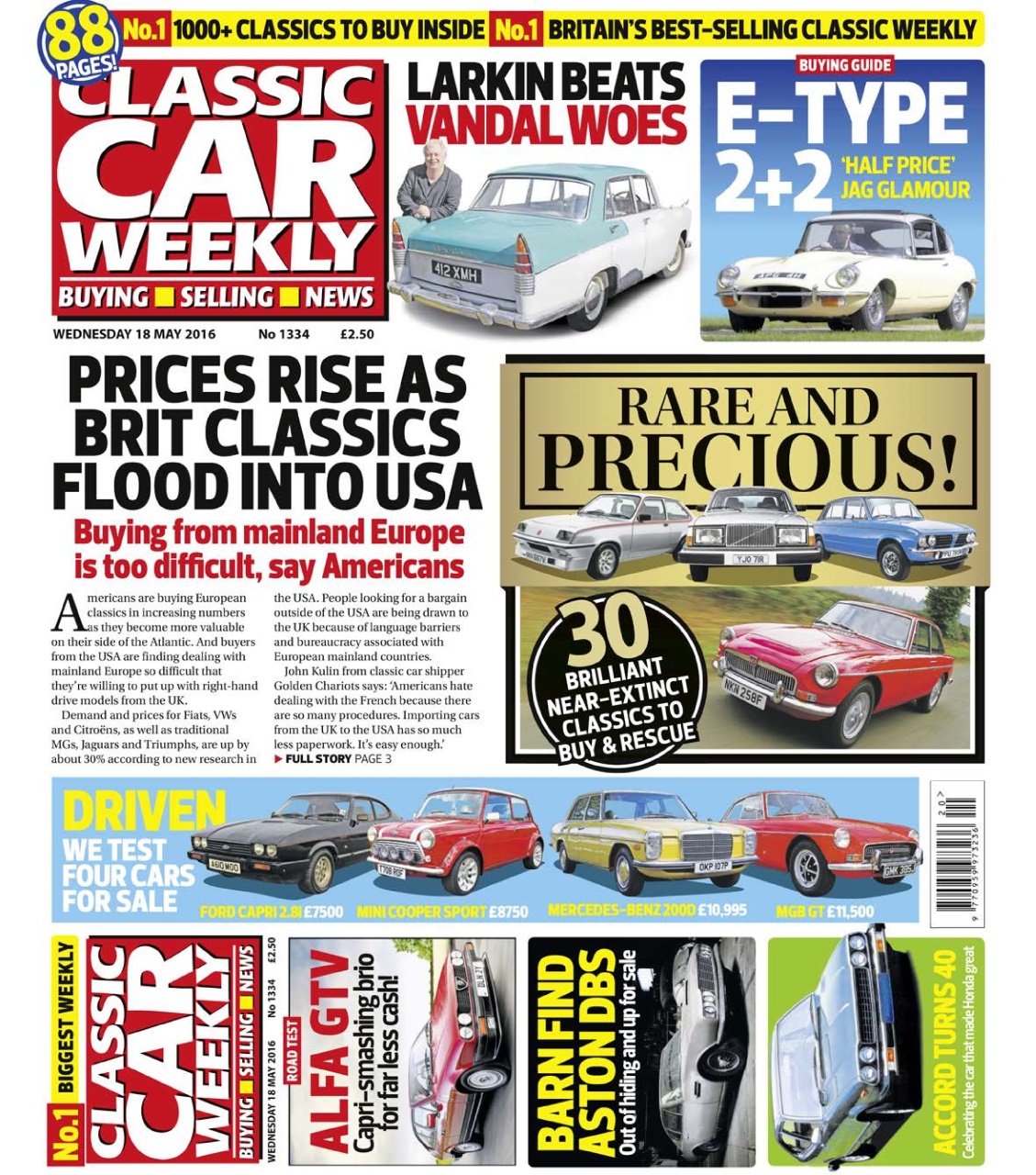 Classic Car Weekly Preview Pages