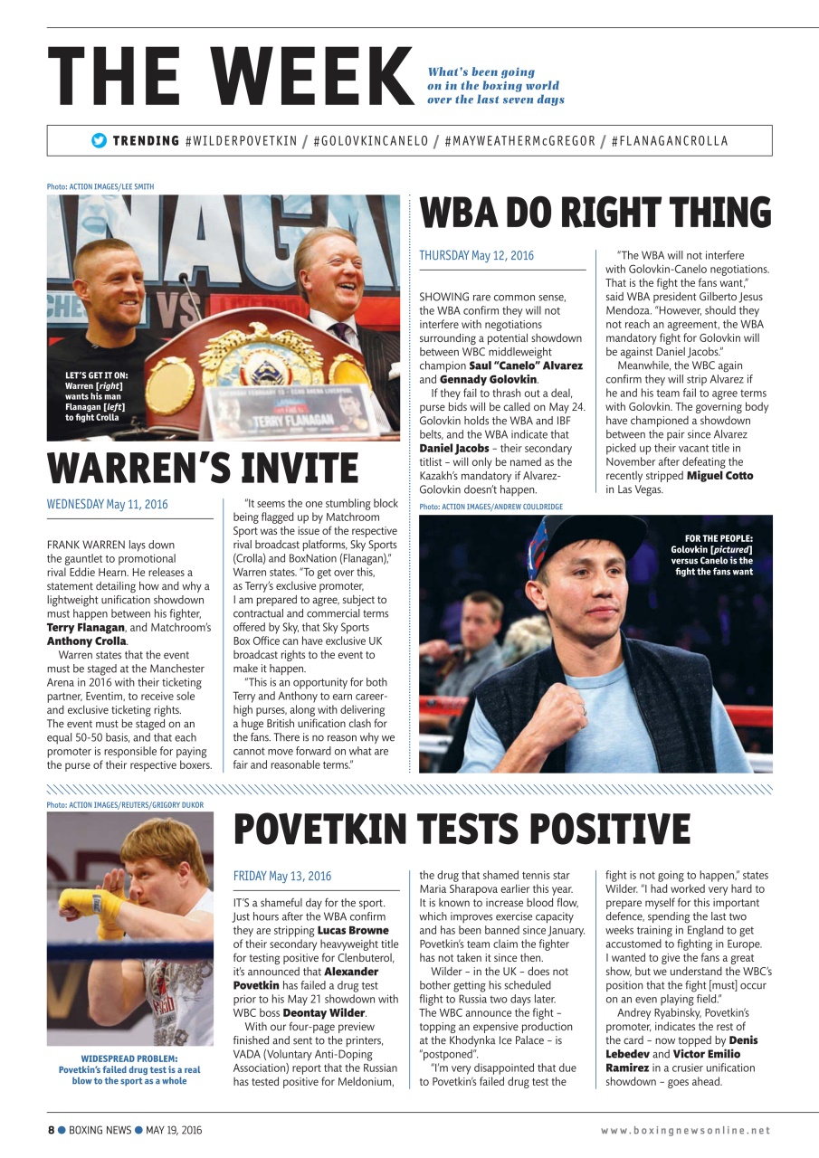 Boxing News Preview Pages