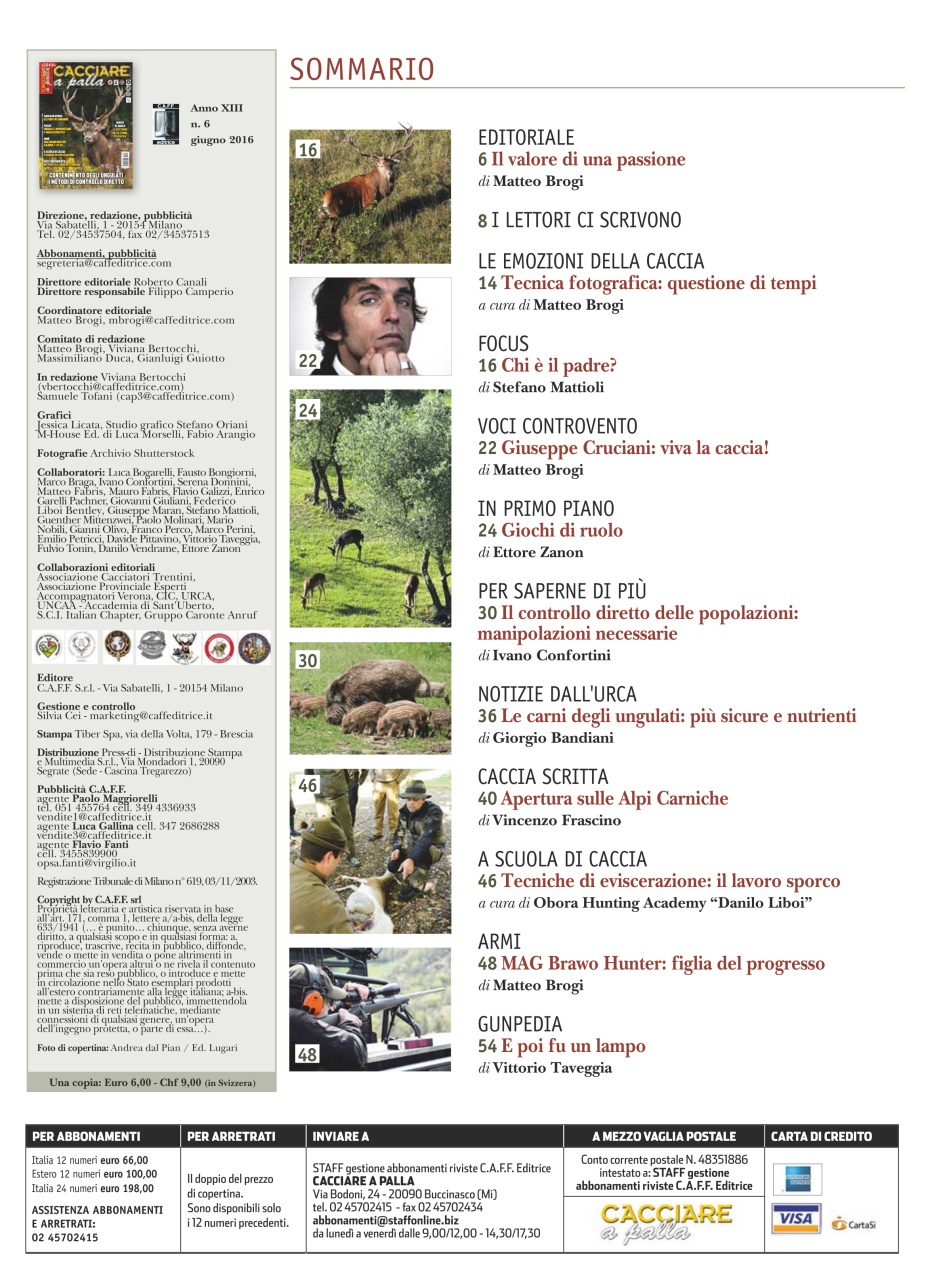 Caccia Magazine Preview Pages