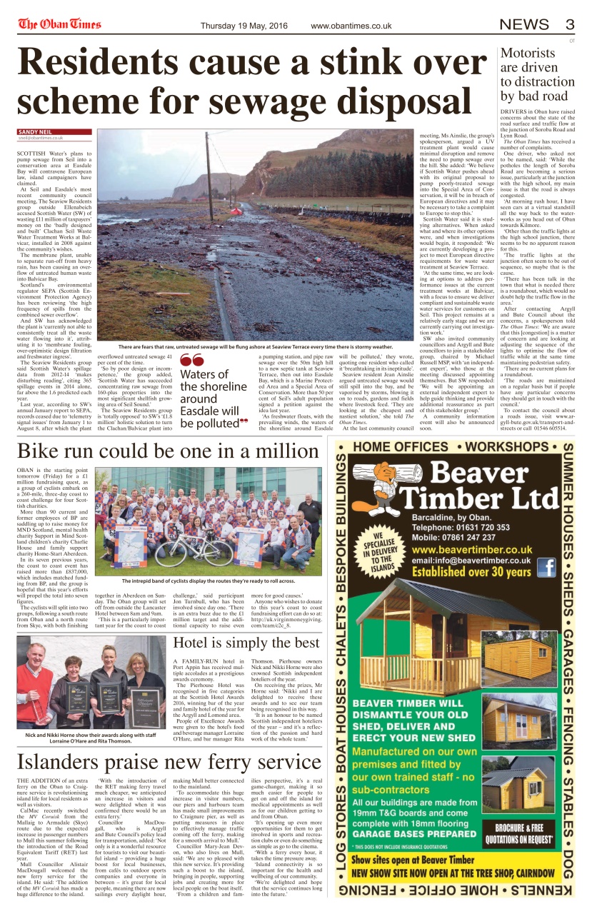 The Oban Times & Lochaber Times Preview Pages