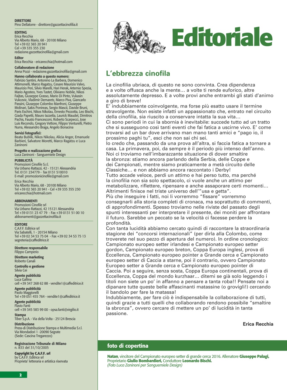 La Gazzetta Della Cinofilia Venatoria Preview Pages