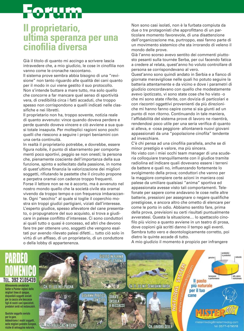 La Gazzetta Della Cinofilia Venatoria Preview Pages