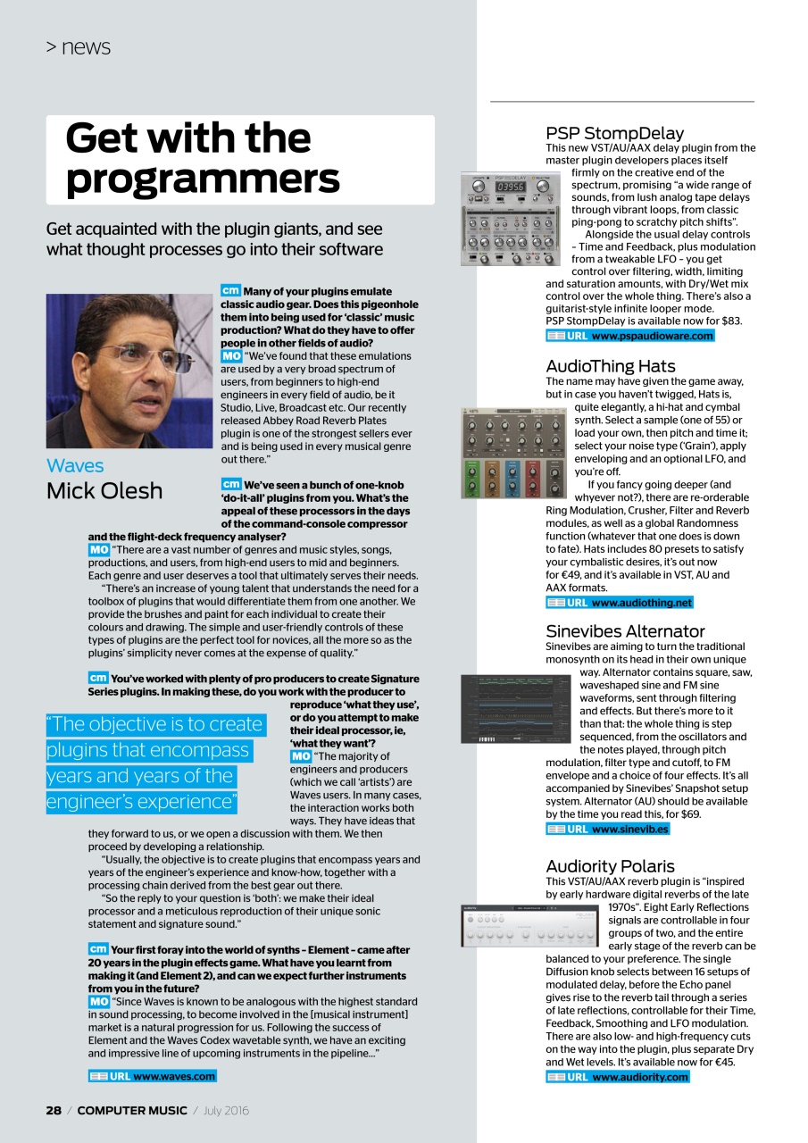 Computer Music Preview Pages