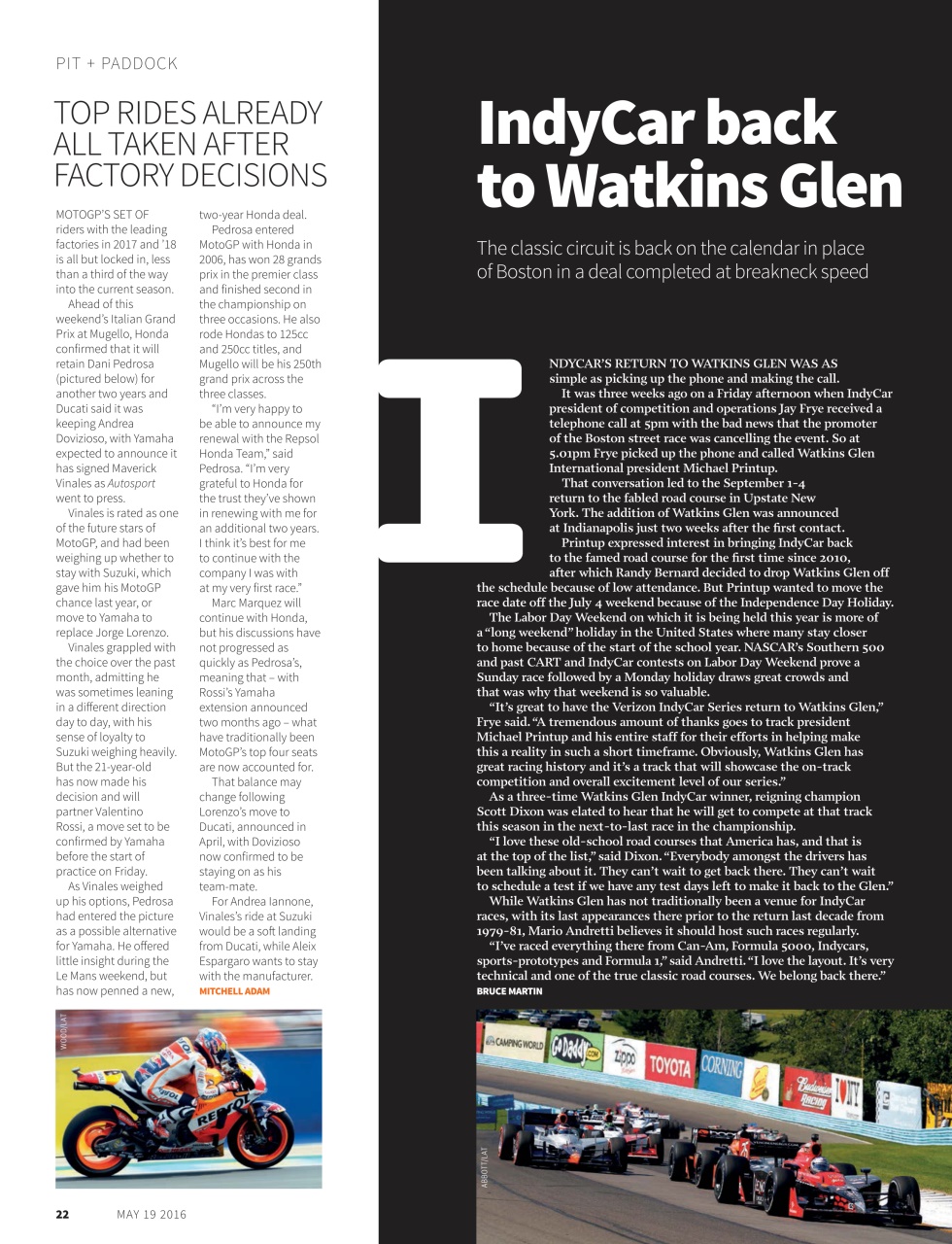 Autosport Preview Pages