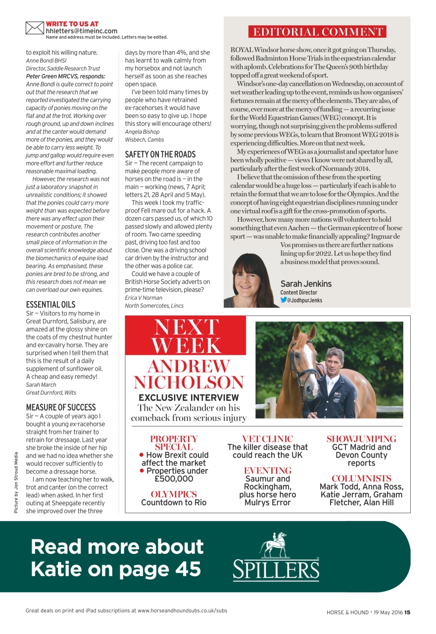 Horse & Hound Preview Pages