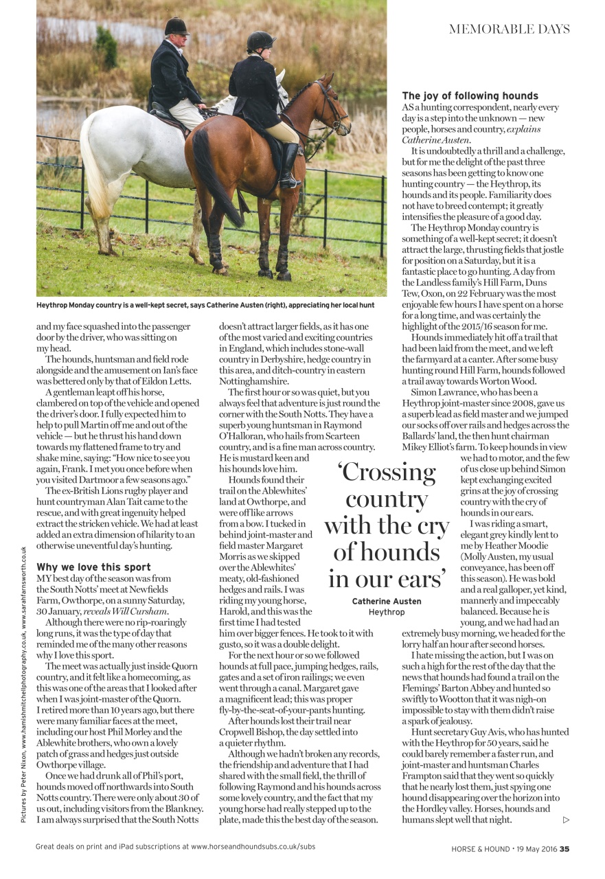 Horse & Hound Preview Pages